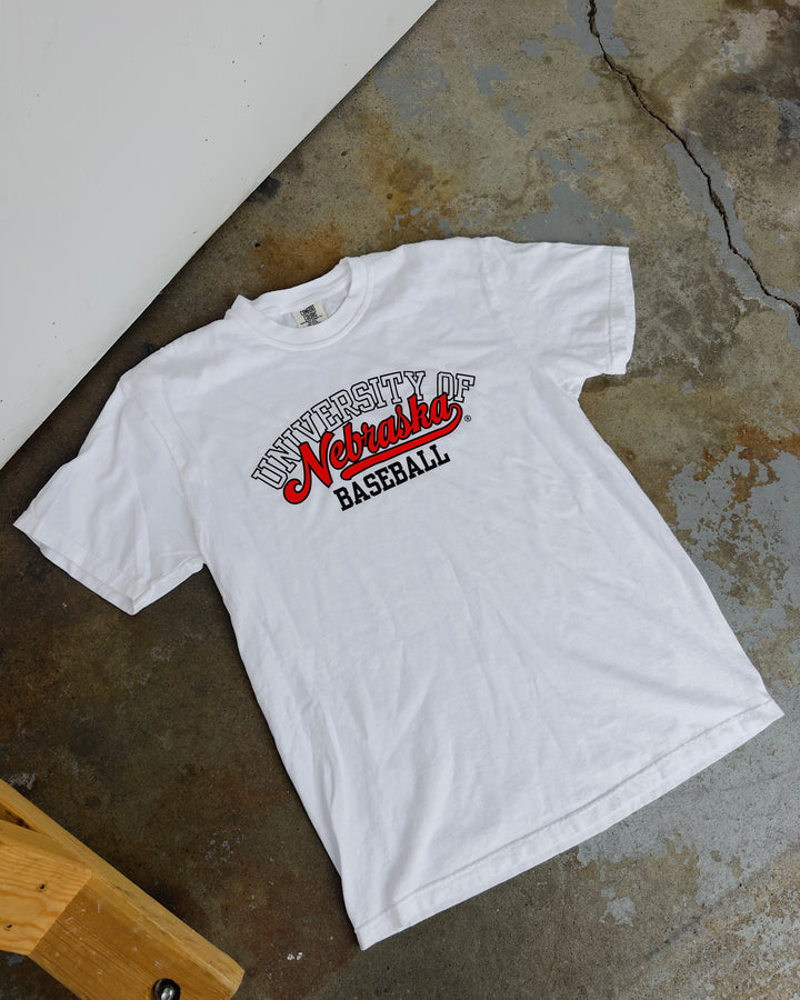 University Of Nebraska Cotton Tee - White