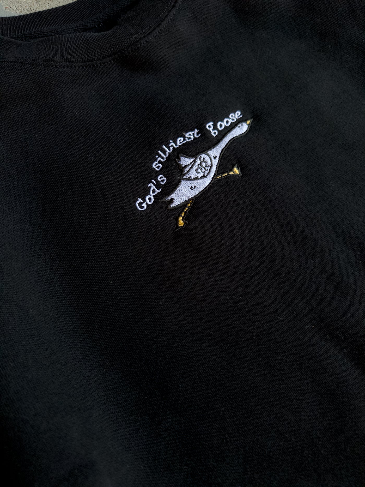 God's Silliest Goose Sweatshirt - Black