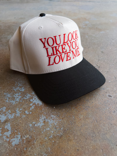 You Look Like You Love Me Hat - Cream/Black