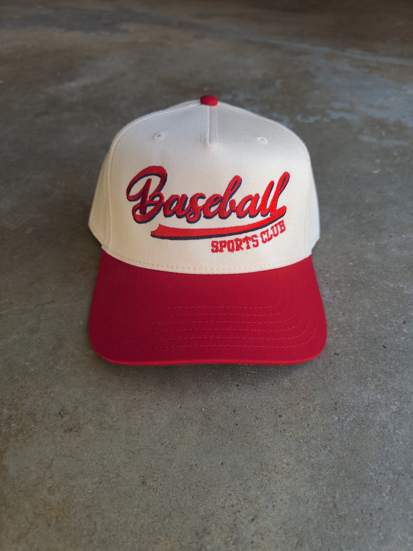 Baseball Sports Club Hat - Red