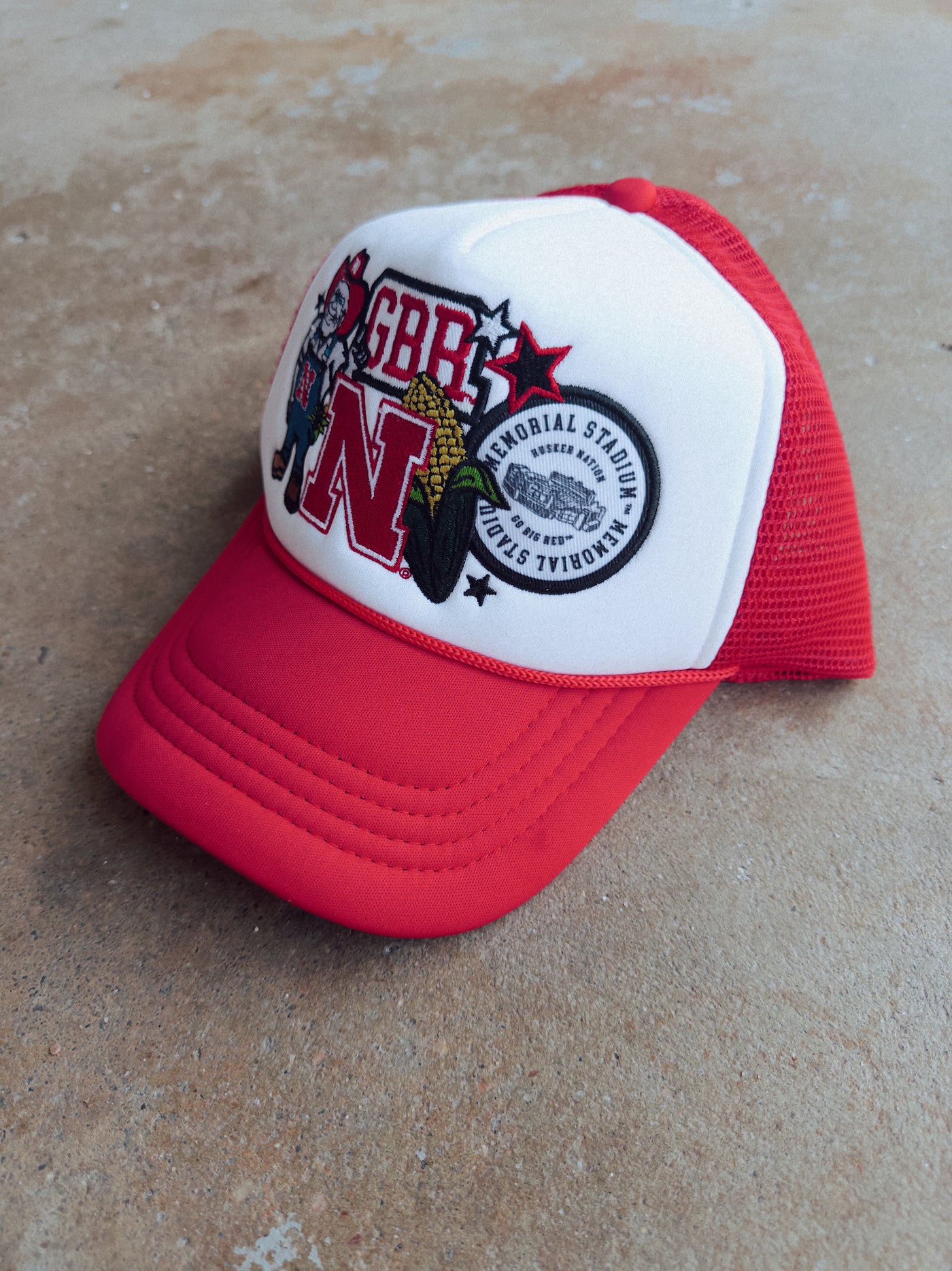 GBR Patch Hat - Red/White