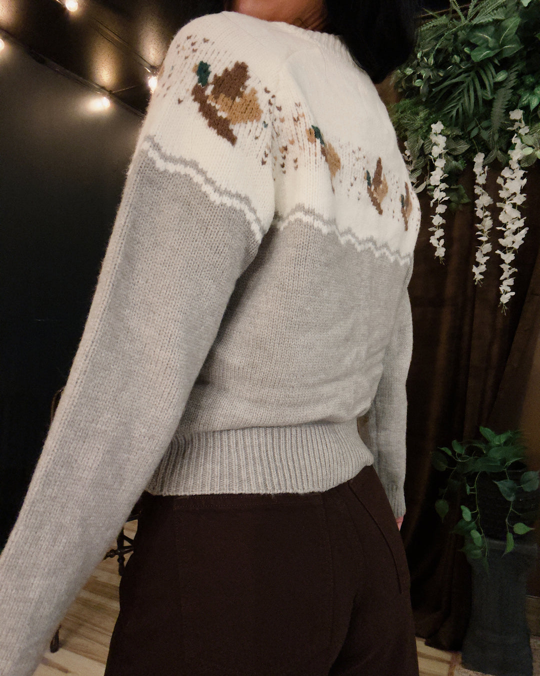 Fly Over Duck Cardigan - H.Grey