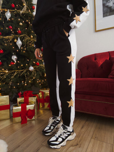 Seeing Stars Sweatpants - Black/Grey