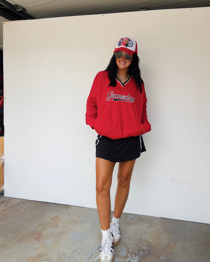 Varsity Gameday Pullover - Red
