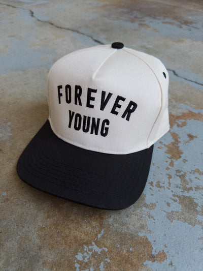 Forever Young Hat - Beige/Black