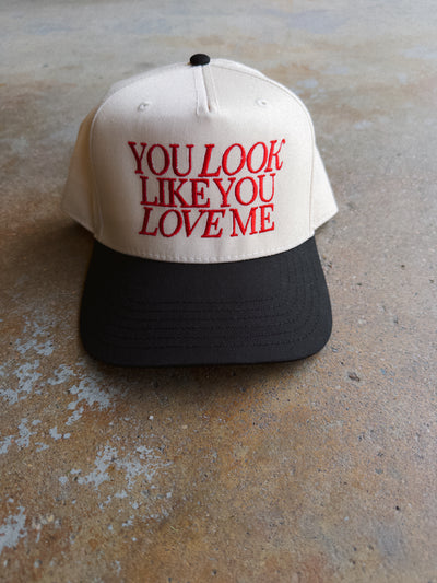 You Look Like You Love Me Hat - Cream/Black