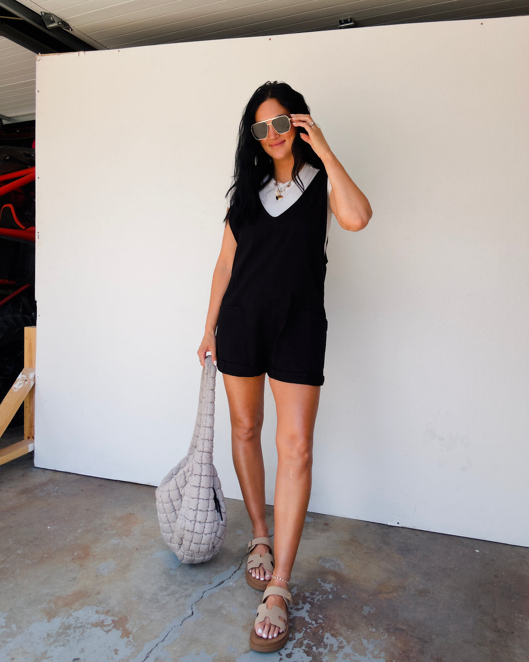 Free Range Romper - Black