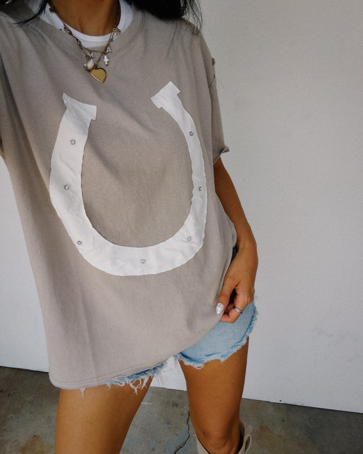 Lucky Charm Tee - Acid Grey