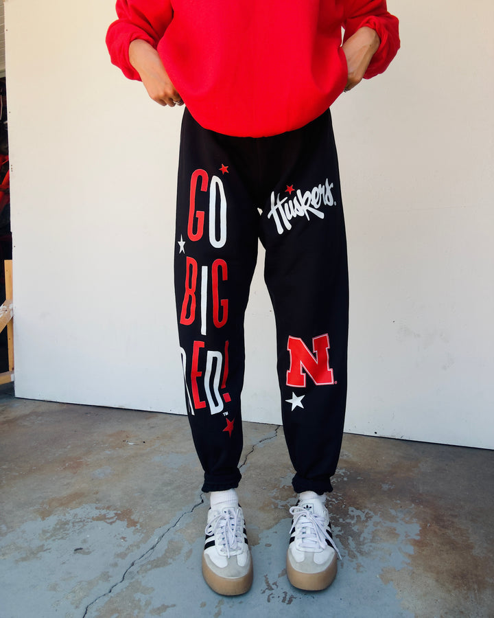 Go Big Red Jogger Sweatpants - Black