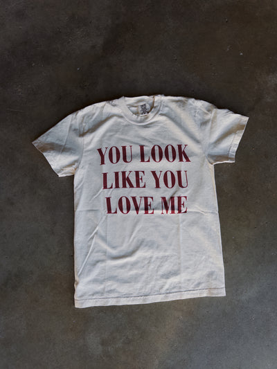 You Look Like You Love Me Cotton Tee - Ivory