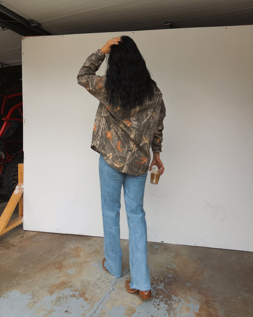 Frontier Lightweight Button Down - Camo/Denim