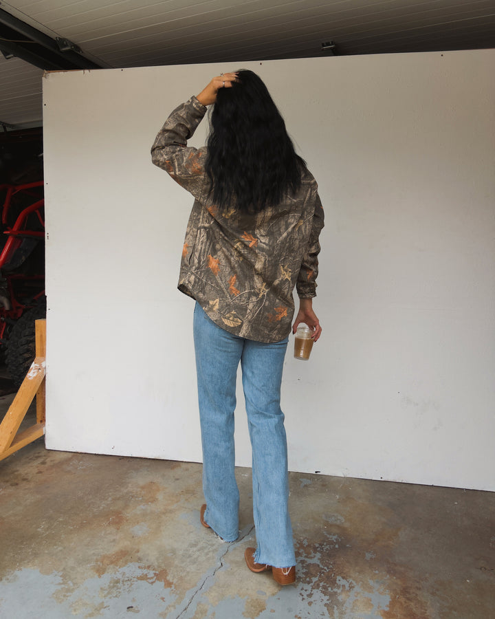 Frontier Lightweight Button Down - Camo/Denim