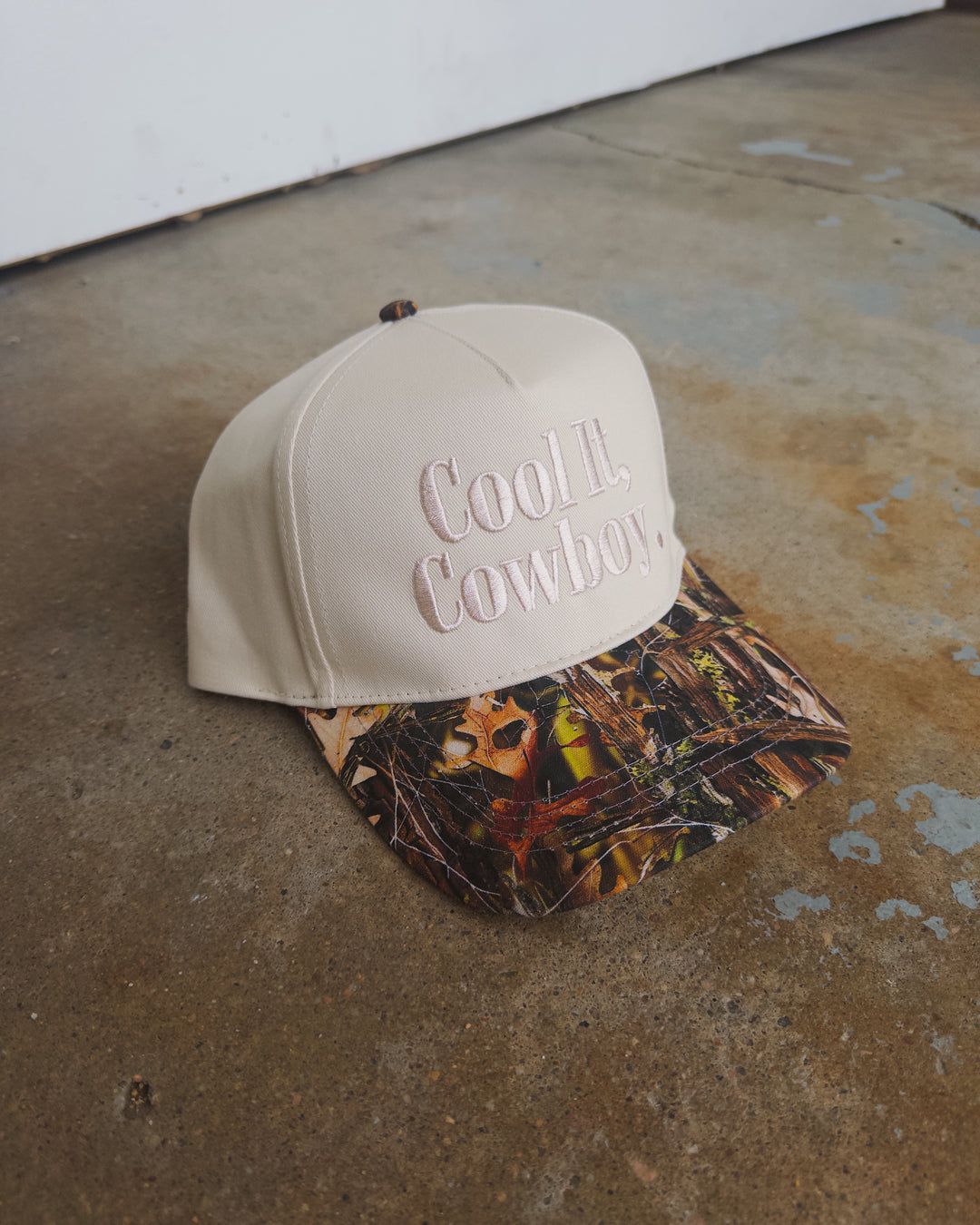 Cool It Cowboy Hat - Cream/Camo