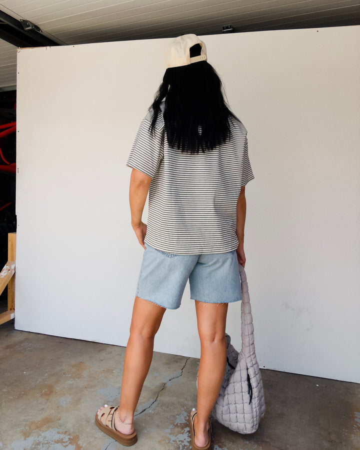 Vintage Tide Denim Shorts - Light Wash