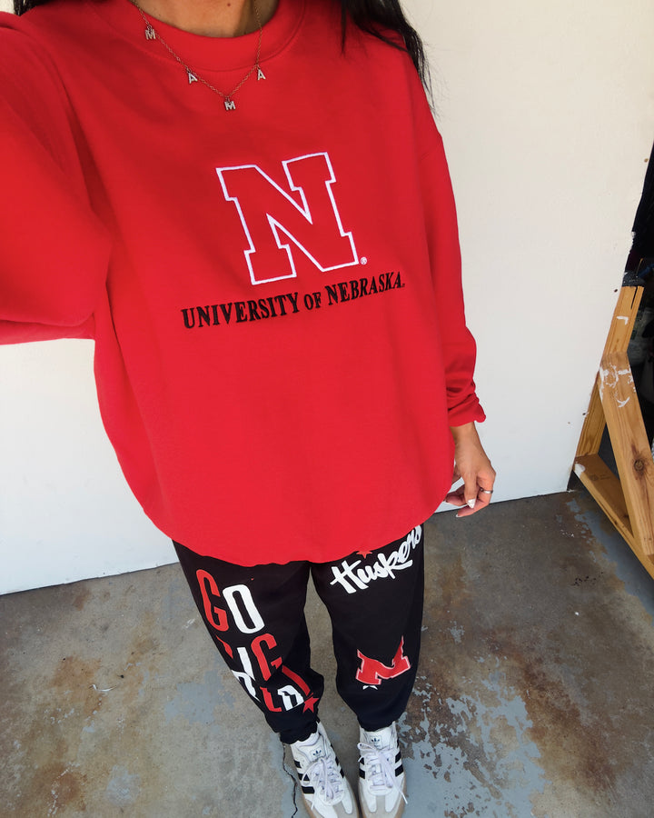 University Of Nebraska N Sweatshirt - Red