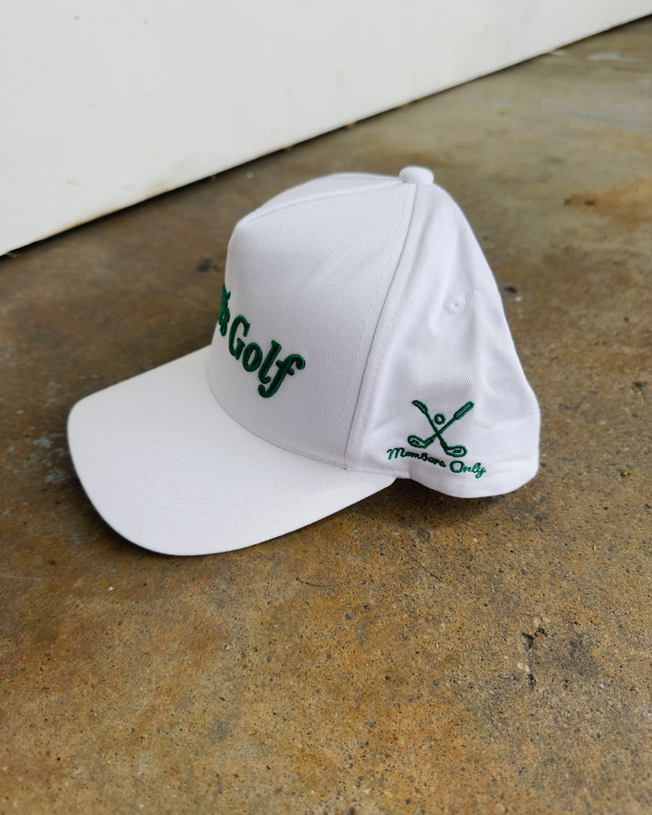 Aprés Golf Hat - White/Green