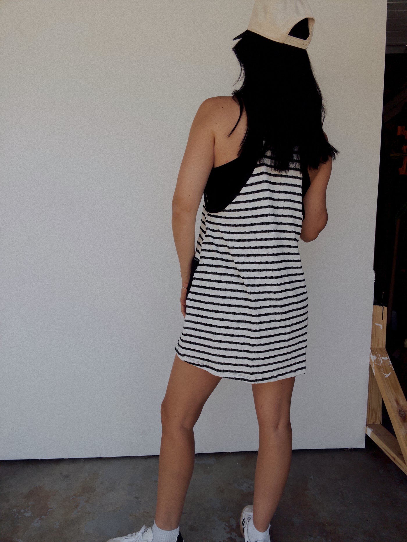 Sawyer Striped Skort Dress - Black/White