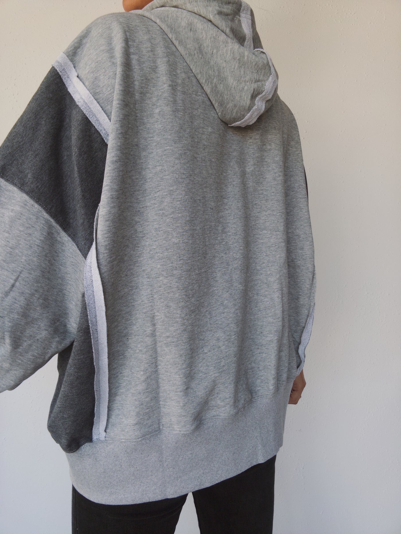 Colorblock Hoodie - H.Grey