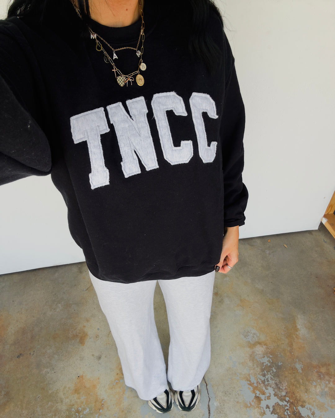 TNCC Embroidered Sweatshirt - Black/Ash