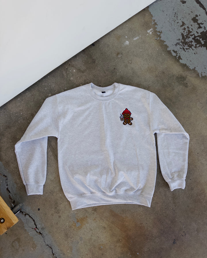 Gingerbread Iced Coffee Sweatshirt - Ash