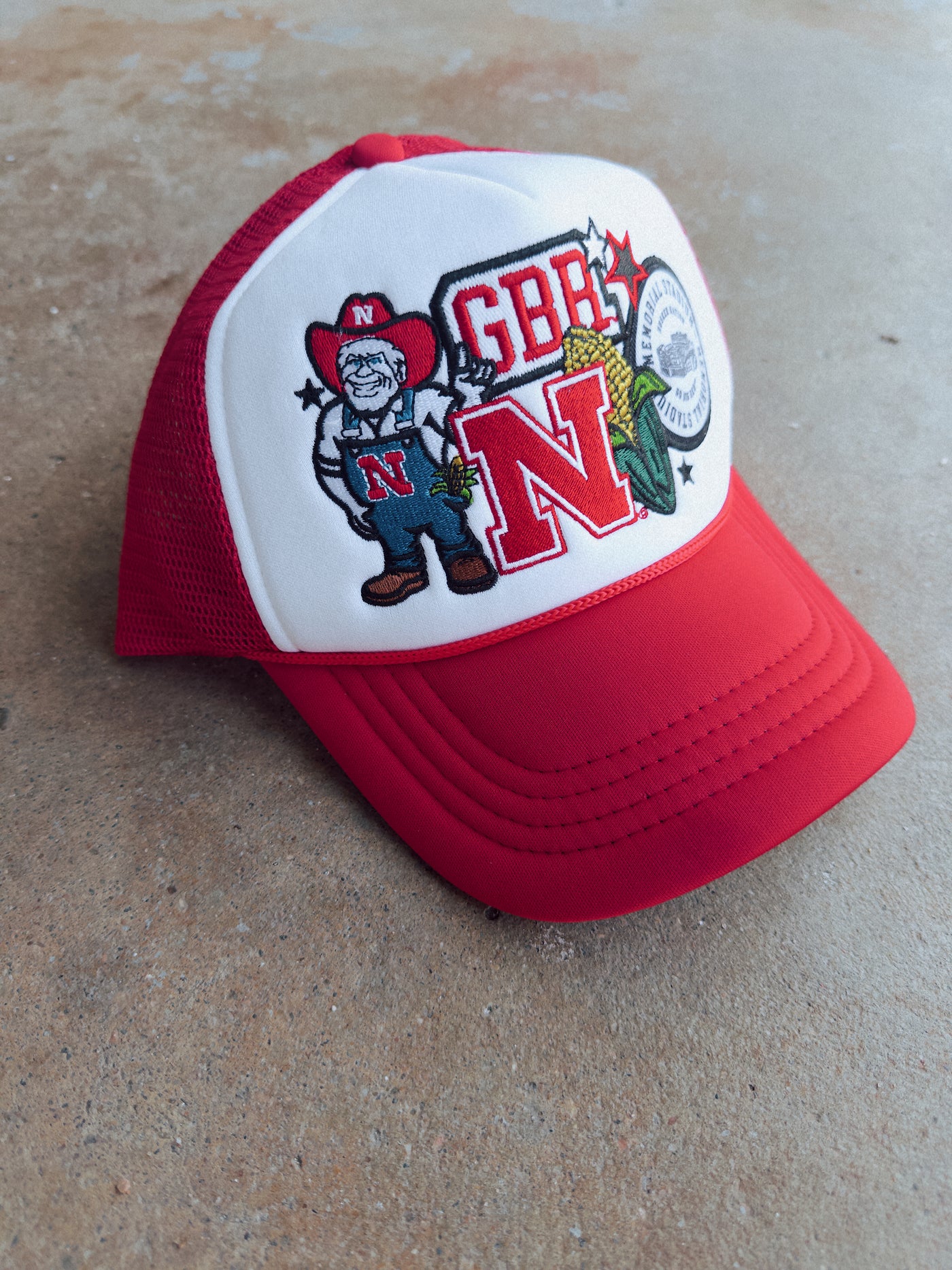 GBR Patch Hat - Red/White