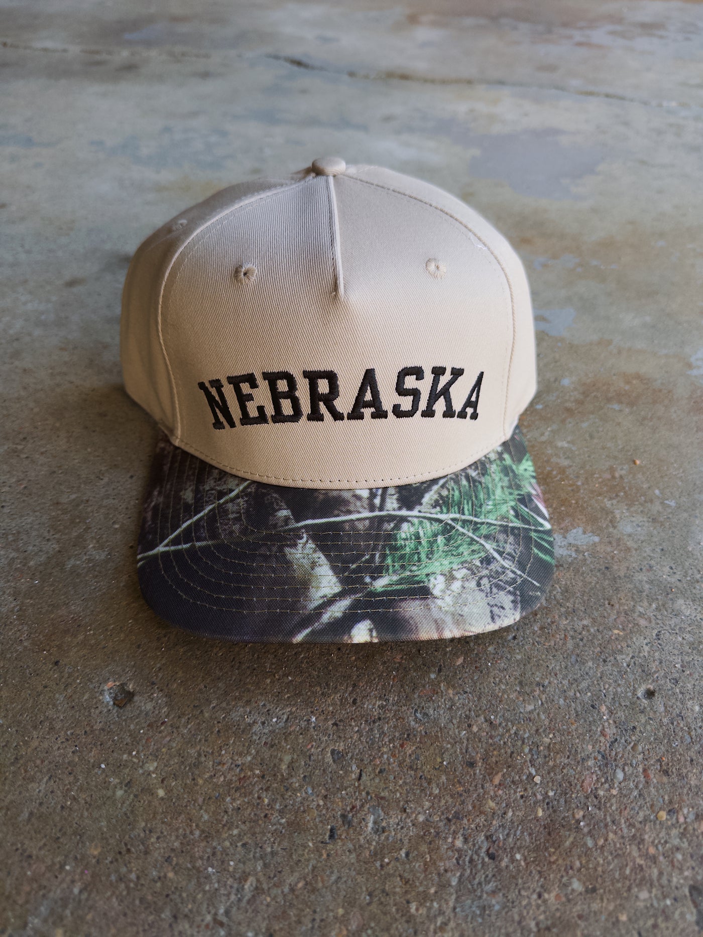 Nebraska Hat - Camo/Cream