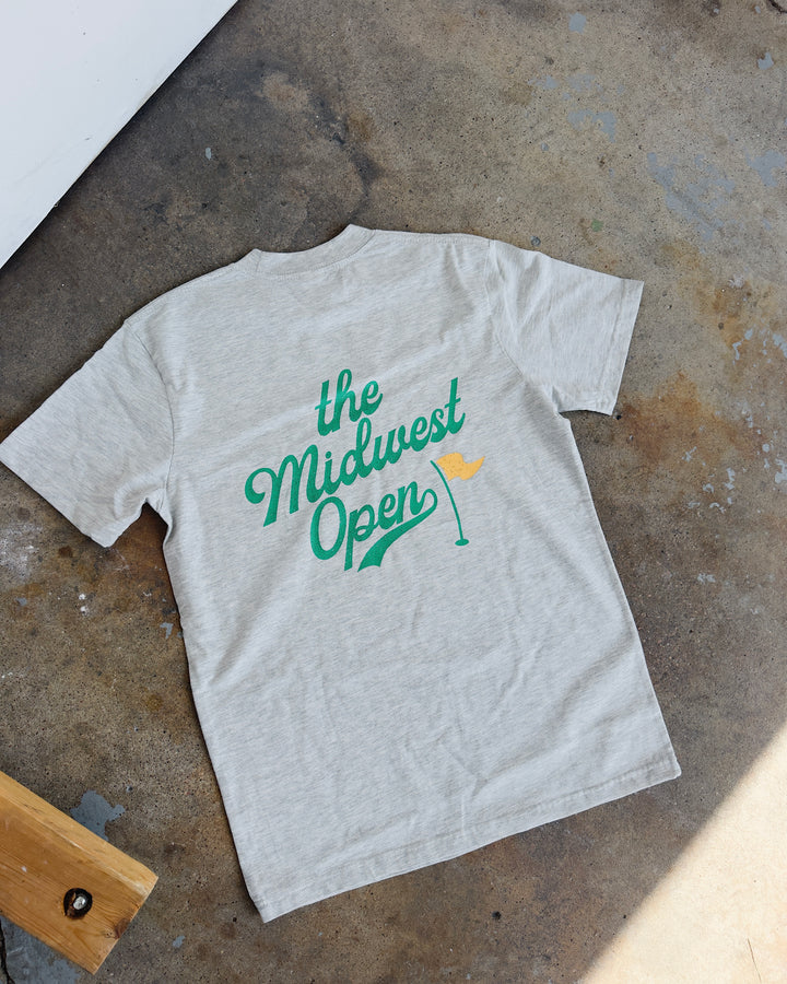 The Midwest Open Cotton Tee - H. Grey