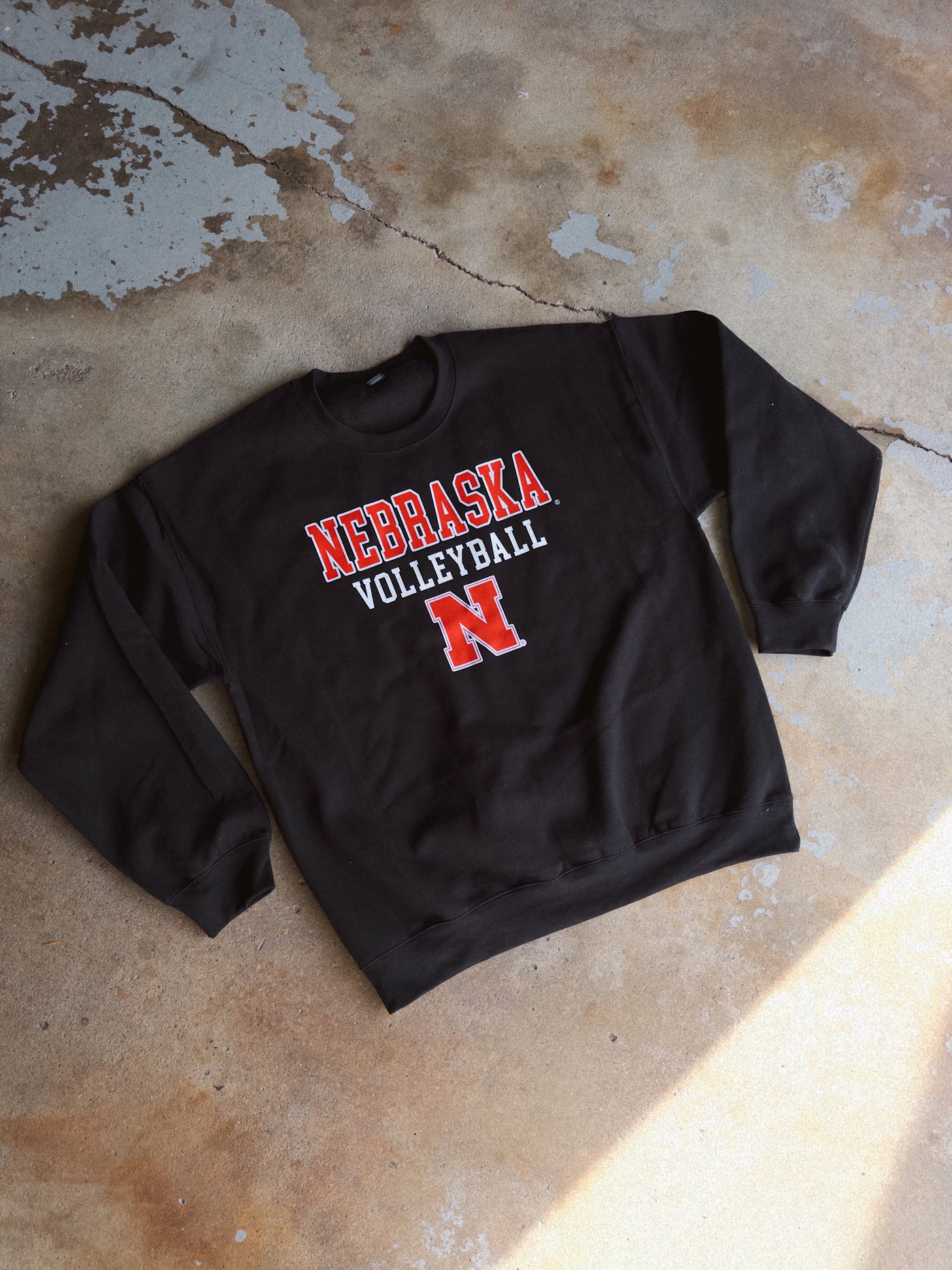 Nebraska Volleyball Sweatshirt - Black