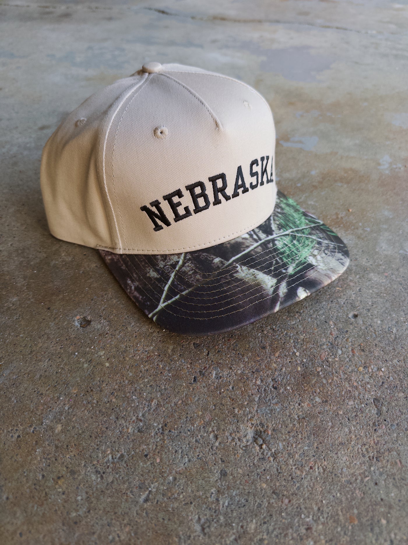 Nebraska Hat - Camo/Cream