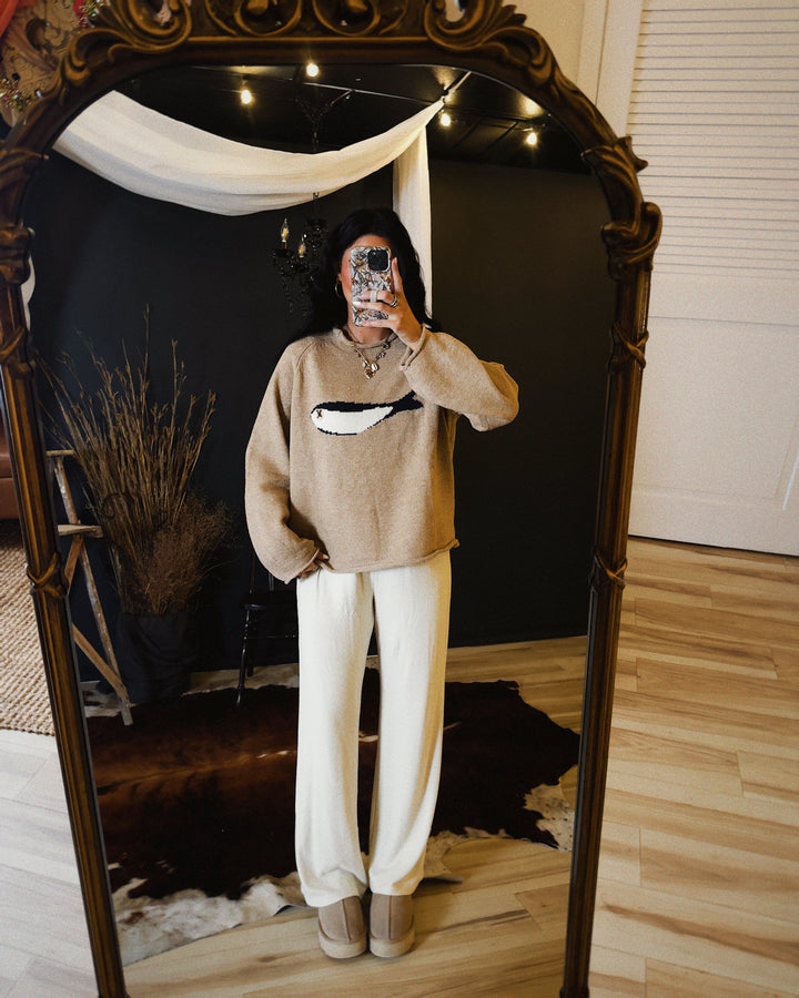 Gone Fishing Sweater - Oat