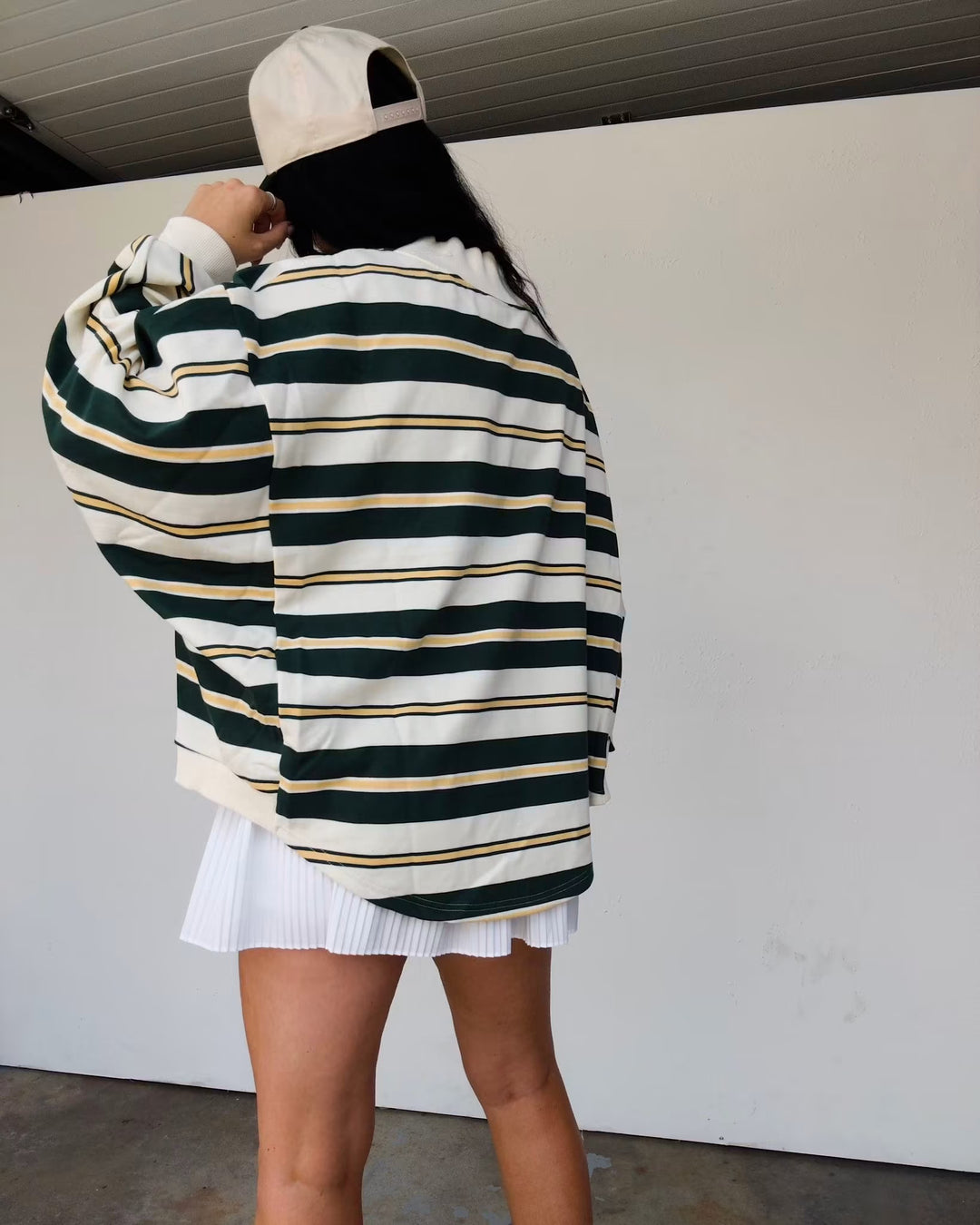 Country Club Mockneck - Green/Yellow