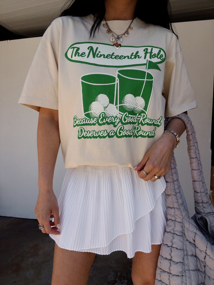 The Nineteenth Hole Cotton Tee - Ivory