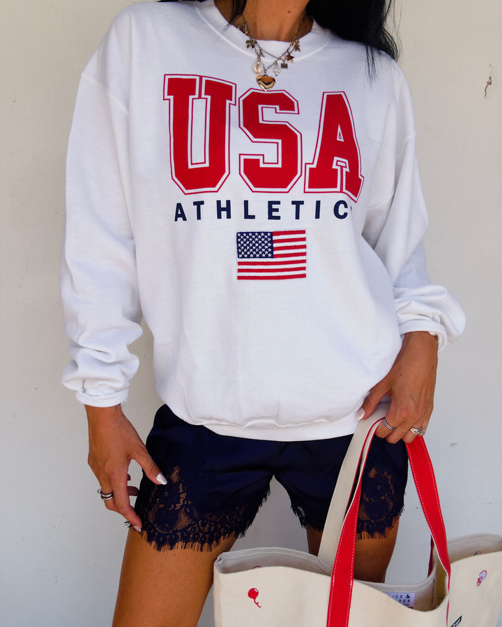 USA Athletics Sweatshirt - White
