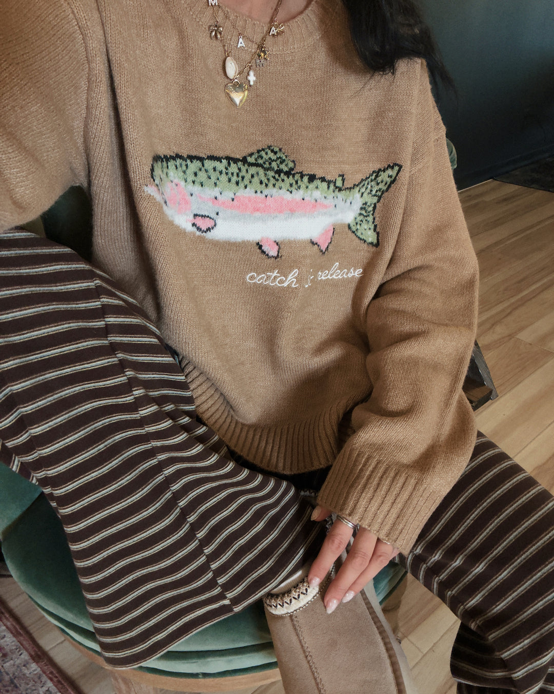 Catch &amp; Release Sweater - Camel