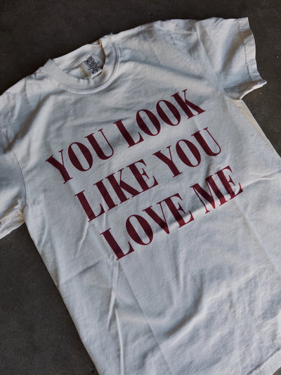 You Look Like You Love Me Cotton Tee - Ivory