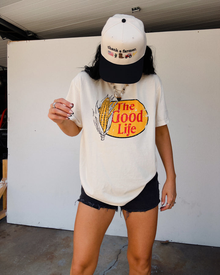 The Good Life Cotton Tee - Ivory