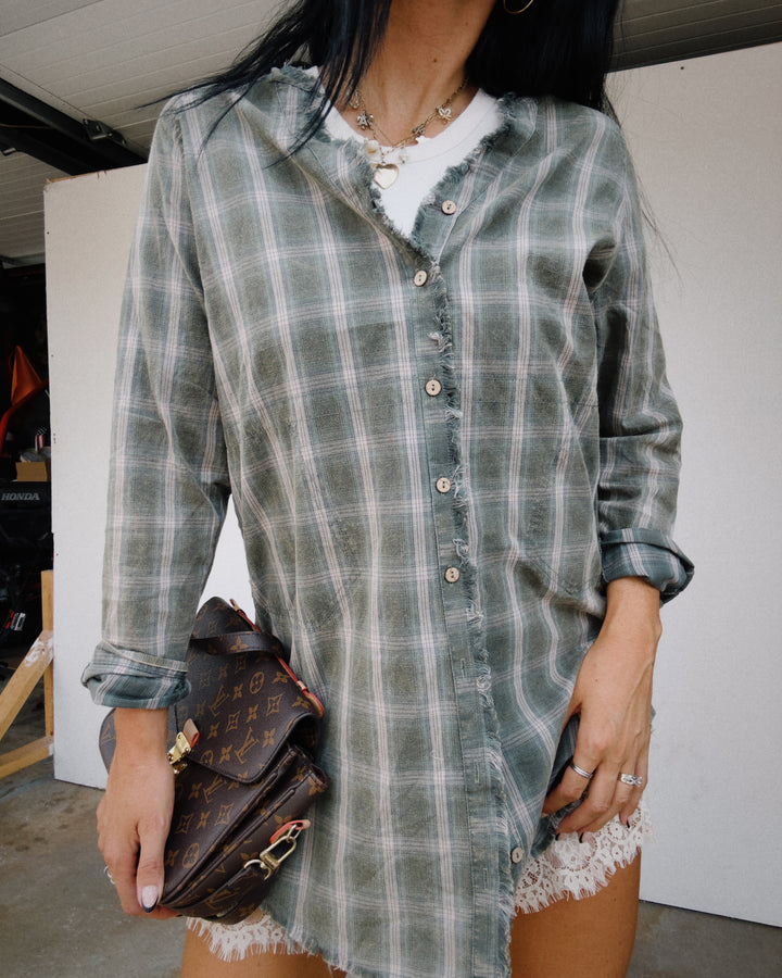 Woodland Oversized Flannel - Pine