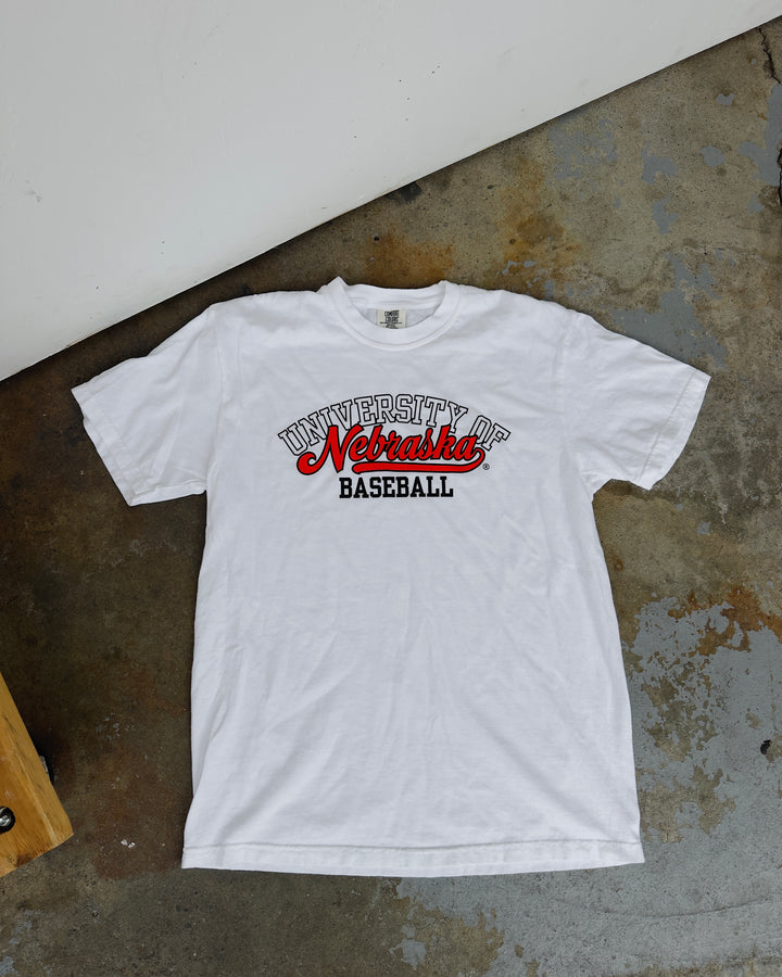 University Of Nebraska Cotton Tee - White