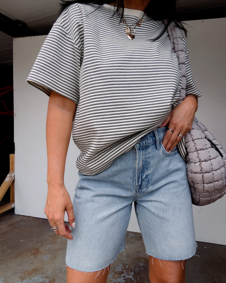 Vintage Tide Denim Shorts - Light Wash