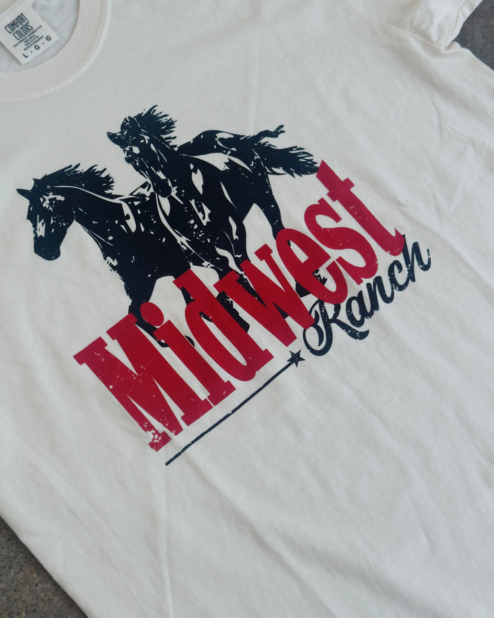 Midwest Ranch Cotton Tee - Ivory