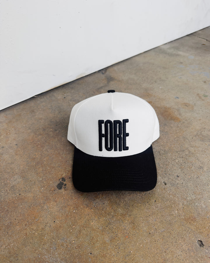 Fore Hat - Black/White