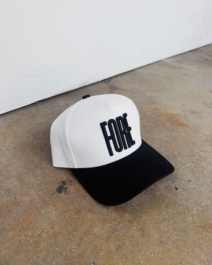 Fore Hat - Black/White