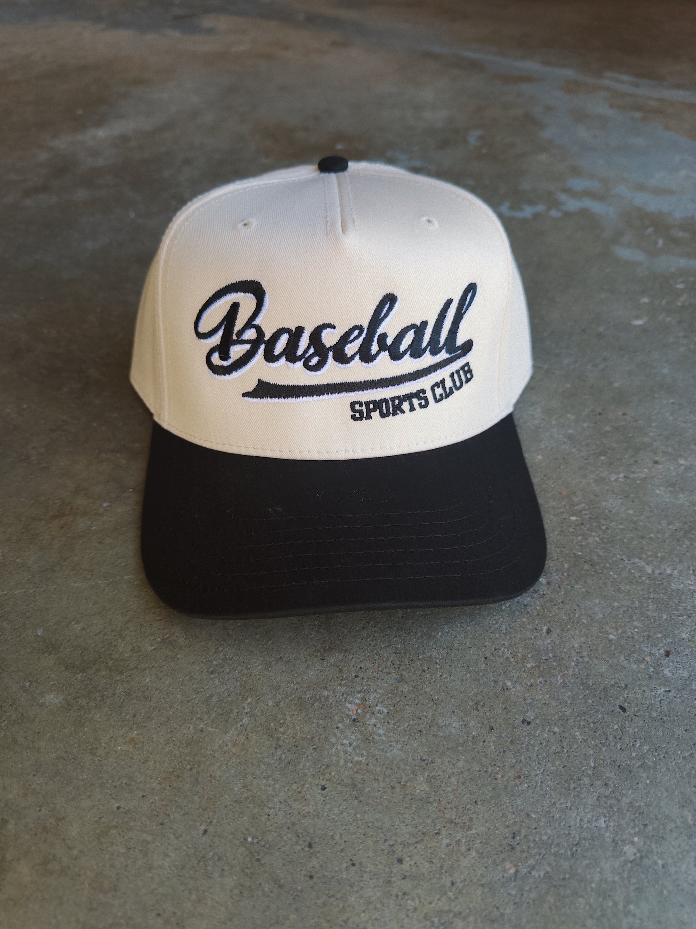 Baseball Sports Club Hat - Black