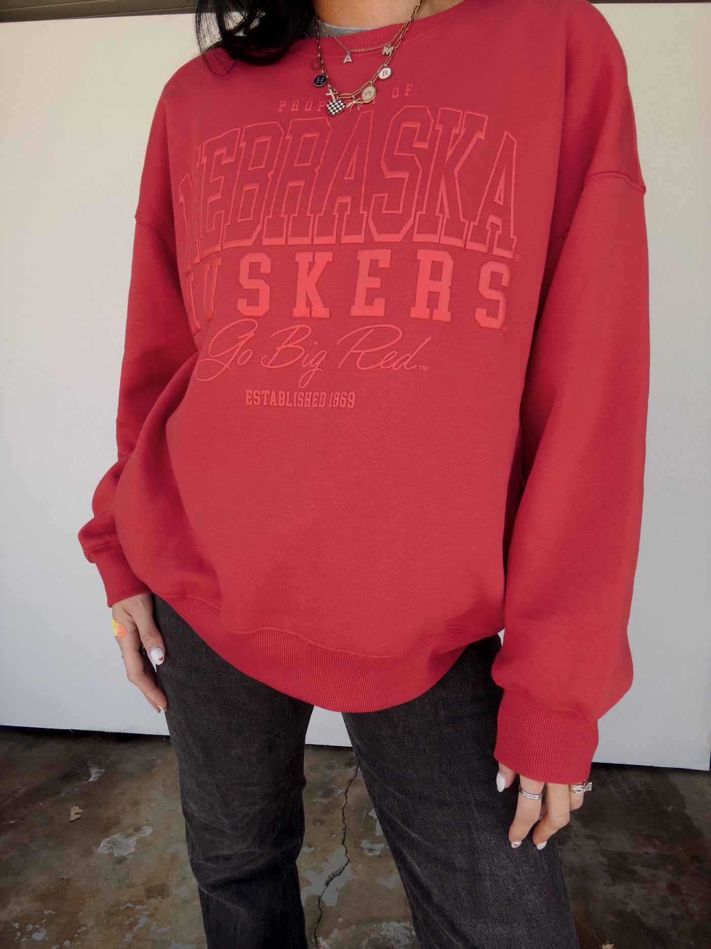 Nebraska Shadow Sweatshirt - Red