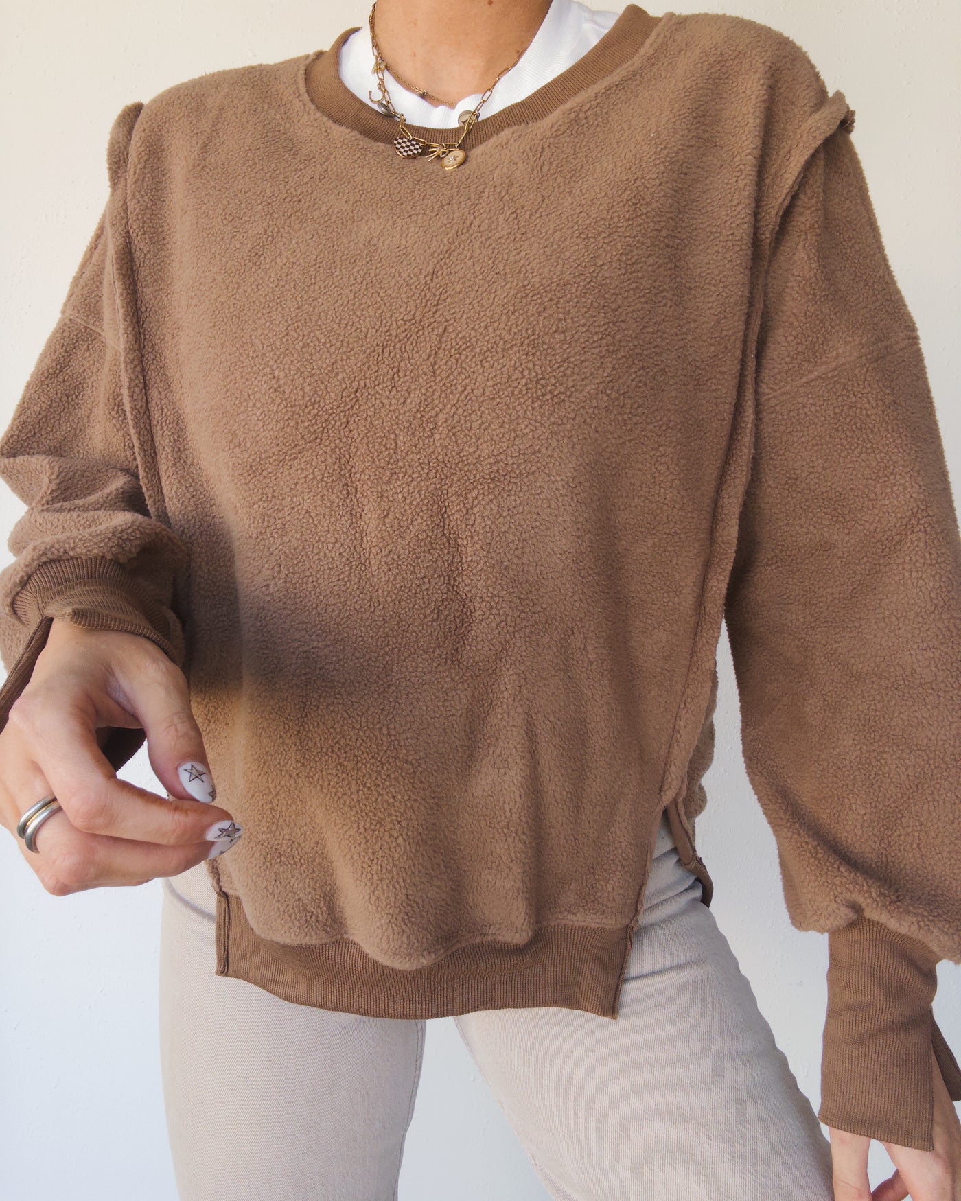 Teddy Crew Pullover - Mocha