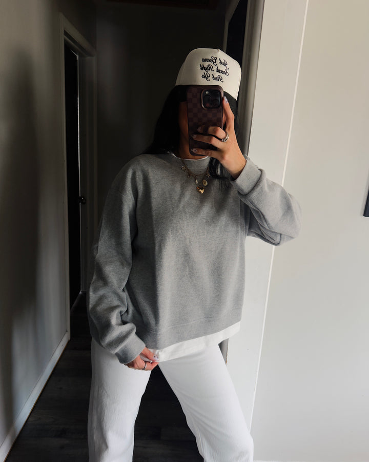 The Simple Staple Sweater - H. Grey