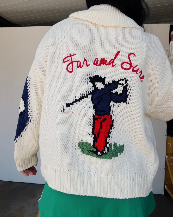 Fore Zip Cardigan - Cream