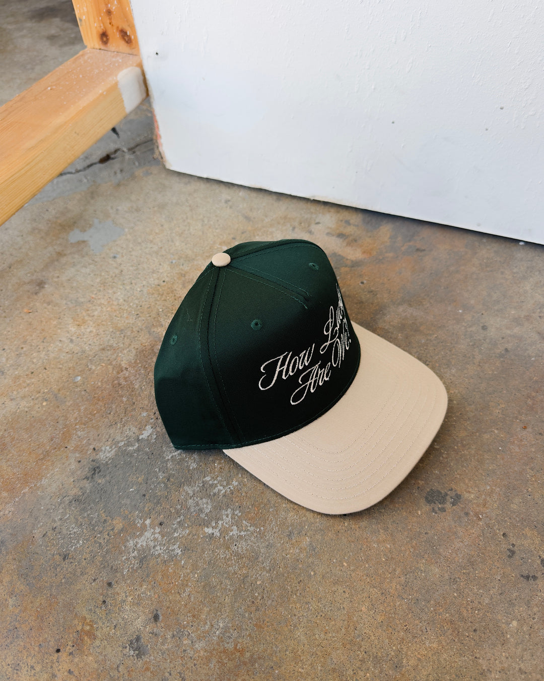 How Lucky Are We Hat - Green/Khaki