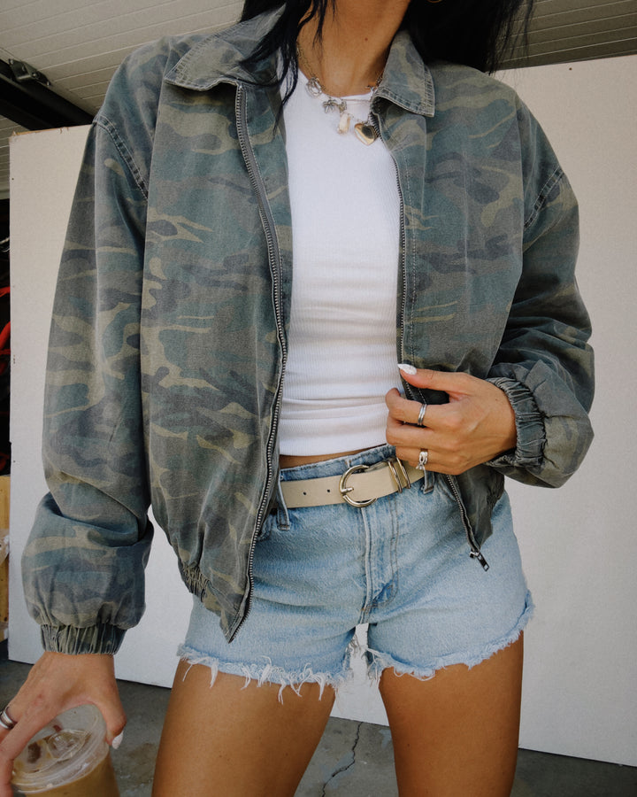 Huntley Camo Jacket - Green