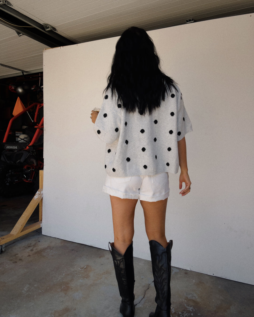 The Penny Cardigan - Ash/Black
